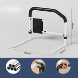 Maxbell Elderly People Bed Side Rail Widened Base Multifunctional with Storage Pocke