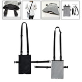 Maxbell Urinary Drainage Bag Adjustable for Incontinent Patients Outdoor Wheelchairs black