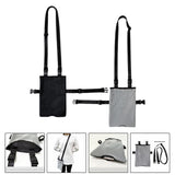 Maxbell Urinary Drainage Bag Adjustable for Incontinent Patients Outdoor Wheelchairs black