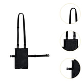 Maxbell Urinary Drainage Bag Adjustable for Incontinent Patients Outdoor Wheelchairs black