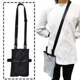 Maxbell Urinary Drainage Bag Adjustable for Incontinent Patients Outdoor Wheelchairs black