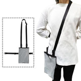 Maxbell Urinary Drainage Bag Adjustable for Incontinent Patients Outdoor Wheelchairs light grey