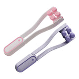 Maxbell V Face Roller Massager Slimming Neck Face Beauty Device for Home Salon Girls Pink