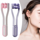Maxbell V Face Roller Massager Slimming Neck Face Beauty Device for Home Salon Girls Pink
