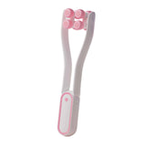 Maxbell V Face Roller Massager Slimming Neck Face Beauty Device for Home Salon Girls Pink