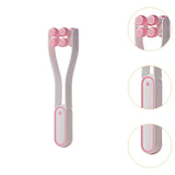 Maxbell V Face Roller Massager Slimming Neck Face Beauty Device for Home Salon Girls Pink