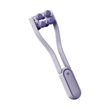 Maxbell V Face Roller Massager Slimming Neck Face Beauty Device for Home Salon Girls Purple