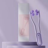 Maxbell V Face Roller Massager Slimming Neck Face Beauty Device for Home Salon Girls Purple