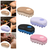 Maxbell Head Scalp Comb for Men Women Silicone Bristles Head Scrubber Khaki
