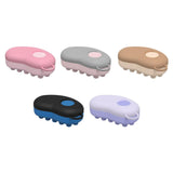 Maxbell Head Scalp Comb for Men Women Silicone Bristles Head Scrubber Khaki