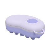 Maxbell Head Scalp Comb for Men Women Silicone Bristles Head Scrubber Violet