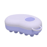 Maxbell Head Scalp Comb for Men Women Silicone Bristles Head Scrubber Violet