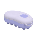 Maxbell Head Scalp Comb for Men Women Silicone Bristles Head Scrubber Violet