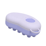 Maxbell Head Scalp Comb for Men Women Silicone Bristles Head Scrubber Violet
