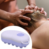 Maxbell Head Scalp Comb for Men Women Silicone Bristles Head Scrubber Violet
