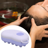 Maxbell Head Scalp Comb for Men Women Silicone Bristles Head Scrubber Violet