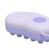 Maxbell Head Scalp Comb for Men Women Silicone Bristles Head Scrubber Violet