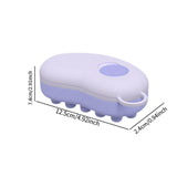 Maxbell Head Scalp Comb for Men Women Silicone Bristles Head Scrubber Violet
