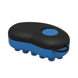Maxbell Head Scalp Comb for Men Women Silicone Bristles Head Scrubber Black and Blue