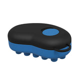 Maxbell Head Scalp Comb for Men Women Silicone Bristles Head Scrubber Black and Blue