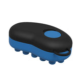 Maxbell Head Scalp Comb for Men Women Silicone Bristles Head Scrubber Black and Blue