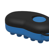 Maxbell Head Scalp Comb for Men Women Silicone Bristles Head Scrubber Black and Blue