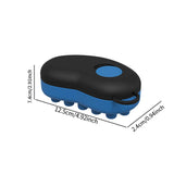 Maxbell Head Scalp Comb for Men Women Silicone Bristles Head Scrubber Black and Blue