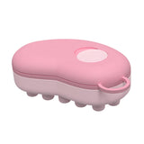 Maxbell Head Scalp Comb for Men Women Silicone Bristles Head Scrubber Pink