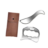 Maxbell 2Pcs Gua Sha Massage Tool Smooth Sturdy Portable Scraping for Leg Knee Elbow