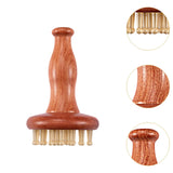 Maxbell Head Scalp Gua Sha Massager Deep Tissue Hair Care Travel Wooden Massage Comb
