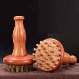 Maxbell Head Scalp Gua Sha Massager Deep Tissue Hair Care Travel Wooden Massage Comb