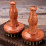 Maxbell Head Scalp Gua Sha Massager Deep Tissue Hair Care Travel Wooden Massage Comb