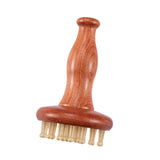 Maxbell Head Scalp Gua Sha Massager Deep Tissue Hair Care Travel Wooden Massage Comb