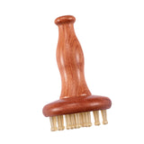 Maxbell Head Scalp Gua Sha Massager Deep Tissue Hair Care Travel Wooden Massage Comb