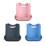 Maxbell Dining Bib Clothing Protector Washable Feeding Bib for Senior Elderly Eating Pink