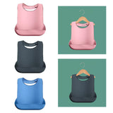 Maxbell Dining Bib Clothing Protector Washable Feeding Bib for Senior Elderly Eating Pink
