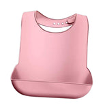 Maxbell Dining Bib Clothing Protector Washable Feeding Bib for Senior Elderly Eating Pink