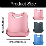 Maxbell Dining Bib Clothing Protector Washable Feeding Bib for Senior Elderly Eating Pink