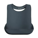 Maxbell Dining Bib Clothing Protector Washable Feeding Bib for Senior Elderly Eating Black