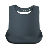 Maxbell Dining Bib Clothing Protector Washable Feeding Bib for Senior Elderly Eating Black