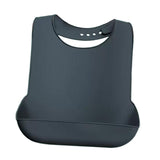 Maxbell Dining Bib Clothing Protector Washable Feeding Bib for Senior Elderly Eating Black