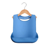 Maxbell Dining Bib Clothing Protector Washable Feeding Bib for Senior Elderly Eating Blue