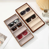 Maxbell Sunglasses Organizer Tray Portable Eyeglasses Holder for Home Drawer Desktop Style A