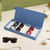 Maxbell Glasses Display Case Portable Sunglasses Organizer for Shop Hosuehold Drawer Blue