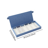 Maxbell Glasses Display Case Portable Sunglasses Organizer for Shop Hosuehold Drawer Blue