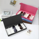 Maxbell Glasses Display Case Portable Sunglasses Organizer for Shop Hosuehold Drawer Pink