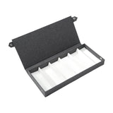 Maxbell Glasses Display Case Portable Sunglasses Organizer for Shop Hosuehold Drawer Grey