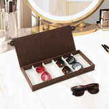 Maxbell Glasses Display Case Portable Sunglasses Organizer for Shop Hosuehold Drawer Coffee
