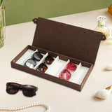 Maxbell Glasses Display Case Portable Sunglasses Organizer for Shop Hosuehold Drawer Coffee