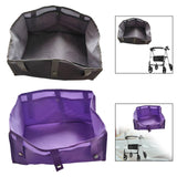 Maxbell Rollator Bag Under Seat Walker Underseat Replacement Basket for Travel Books Grey
